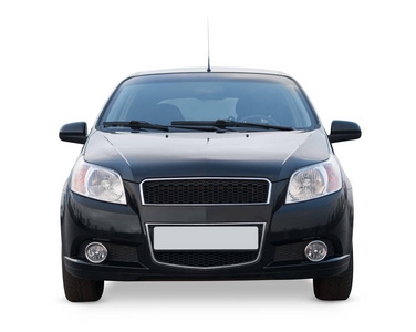 汽车外观前视图车隔离在白色背景上. 照片外观汽车.照片