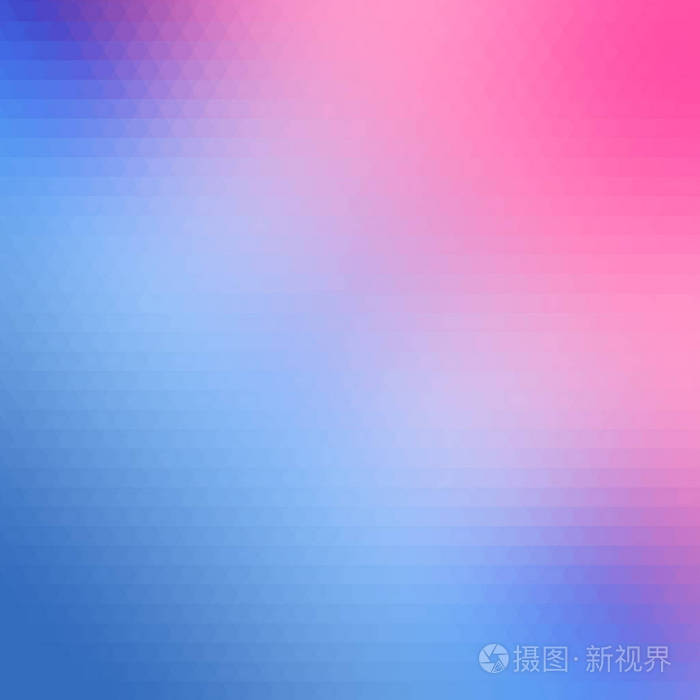 蓝色和粉红色三角形背景可用于我们的封面或背景邀请卡