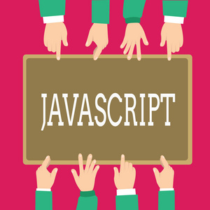 文字写的 Javascript。用于创建交互效果的计算机编程语言的业务概念