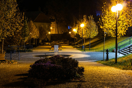 路灯夜景图片-路灯夜景素材-路灯夜景插画-摄图新视界