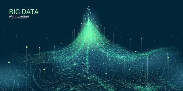 抽象3d 大数据可视化