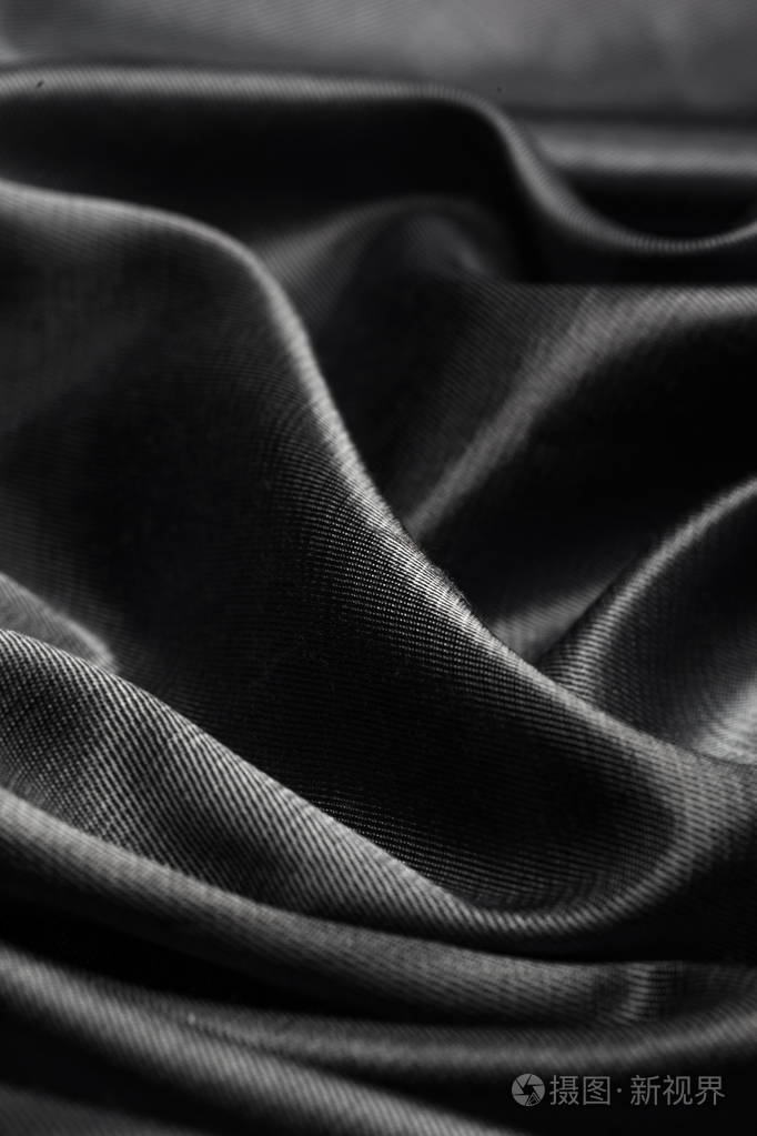 黑色丝绸面料背景