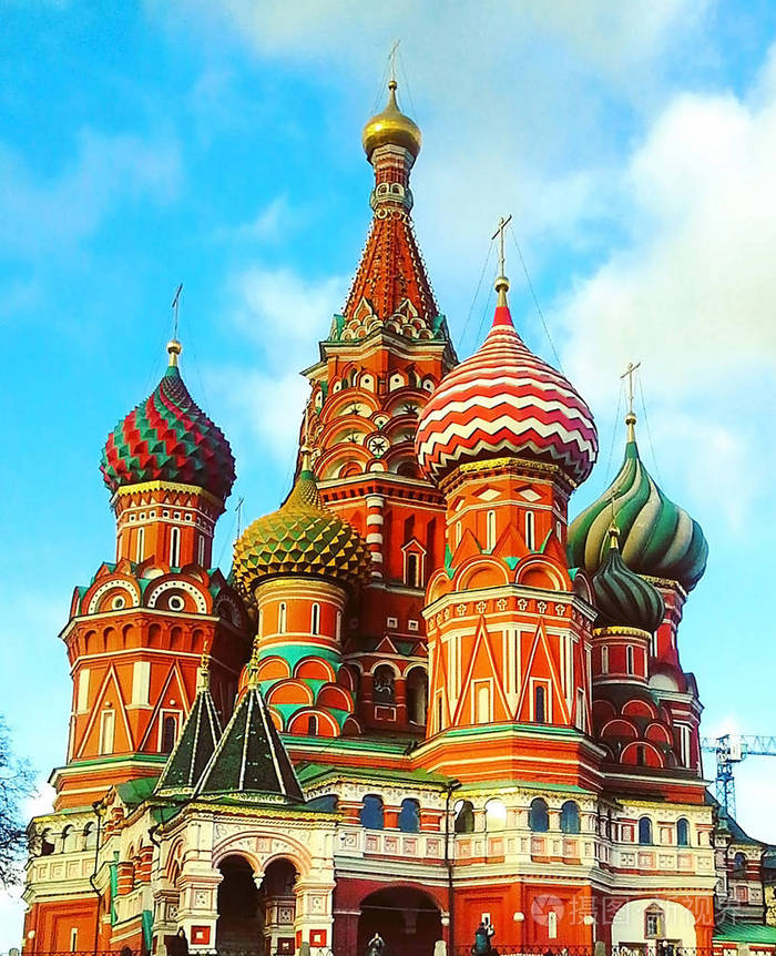 俄罗斯莫斯科红场圣巴西尔大教堂
