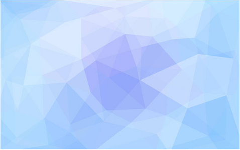 浅粉红色蓝色矢量抽象纹理多边形背景。 模糊三角形设计。 模式可用于背景。