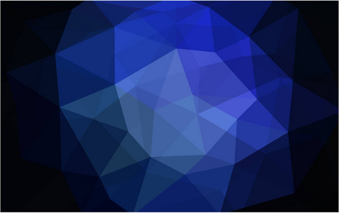 深蓝色矢量抽象纹理多边形背景。 模糊三角形设计。 模式可用于背景。