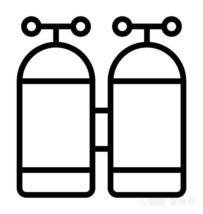 气瓶储存气体气瓶插画-正版商用图片13qj0q-摄图新视界