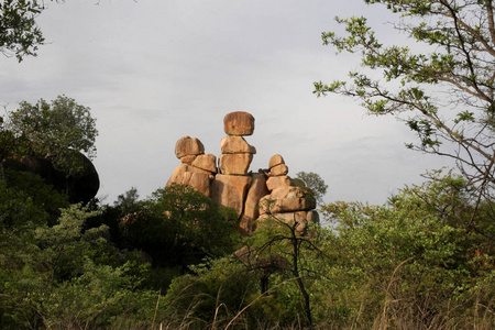 津巴布韦马托波斯国家公园独特的巨石群
