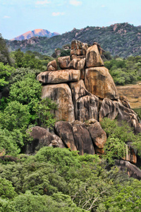 津巴布韦马托波斯国家公园美丽的岩石结构
