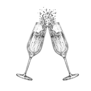 酒杯碰杯图片-酒杯碰杯素材-酒杯碰杯插画-摄图新视界