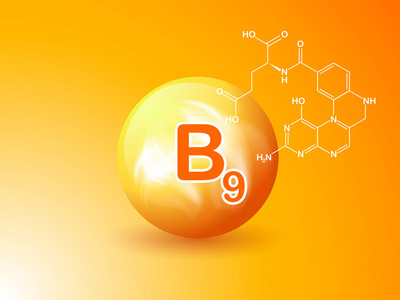 维生素b9的功效.化学式照片