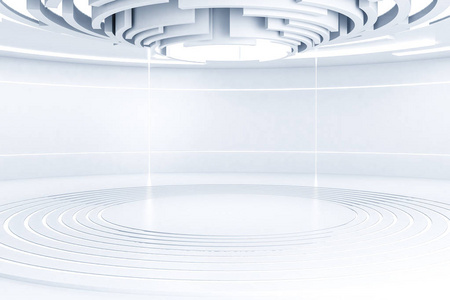 科幻和未来的概念. 3d渲染照片