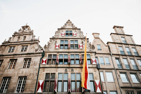 德国穆恩斯特的德国传统古建筑照片