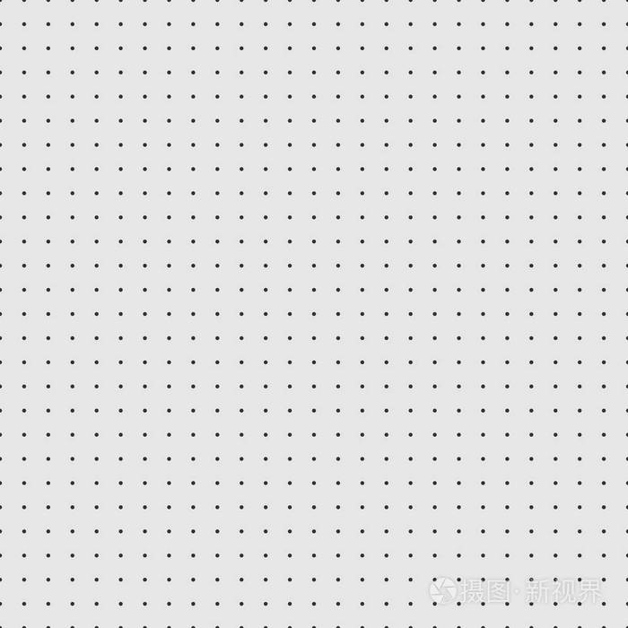 灰色背景上的点网格矢量纸图纸