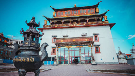 蒙古乌兰巴托的佛教达桑