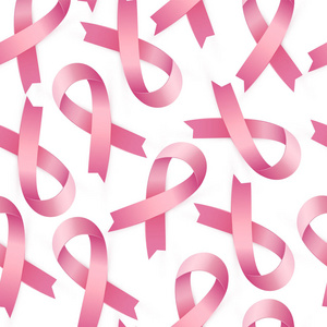 现实粉红丝带无缝模式世界乳腺癌意识月