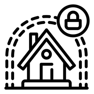 智能房屋保护图标, 轮廓样式