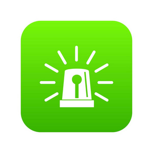 矢量图示报警灯闪光灯警报器设计元件交通图标交通图标黑白相间交通