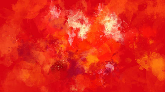 抽象的红色和橙色水彩背景图片