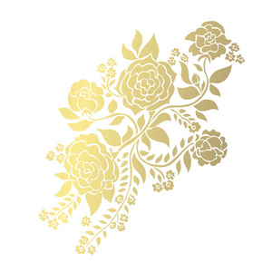 装饰玫瑰花设计元素. 可用于卡片,邀请横幅,海报,印刷设计.