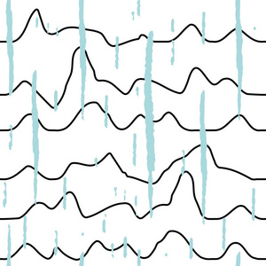 不规则波浪线图片
