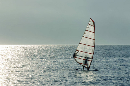 在海的风帆图片