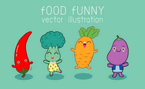 蔬菜搞笑卡通图标食品搞笑插图照片