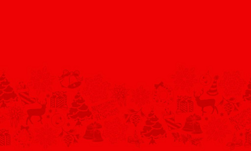圣诞节的无缝图案。 红色背景。 矢量图形插图。