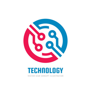 抽象芯片标志. 网络互联网技术概念说明. 设计元素.照片