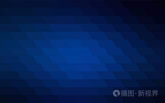 深蓝色矢量多边形插图由矩形组成. 为您的业务设计矩形.