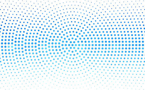 几何圆形状的浅蓝色矢量图案。 五颜六色的马赛克横幅。 带有彩色磁盘的几何背景。