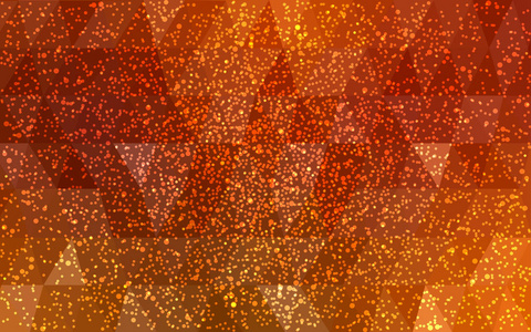 浅红色矢量低聚晶体背景与雪花。 多边形圣诞设计图案。 新年庆祝的低聚插图。