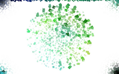 浅蓝绿色矢量低聚背景。 具有多边形设计的样本。 用重复方格的多角形样式的插图