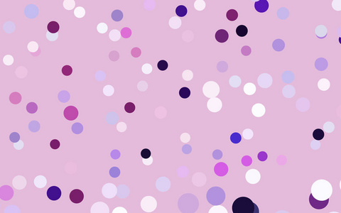 浅紫色粉红色矢量横幅与圆圈球。 抽象的斑点。 艺术泡泡的背景在半色调风格与彩色梯度。