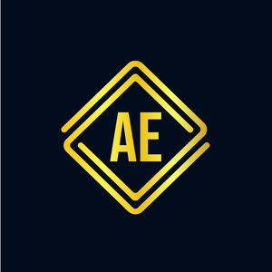 初始字母ae标志模板设计照片