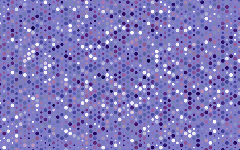 浅粉红色蓝色矢量横幅与圆圈球。 抽象的斑点。 艺术泡泡的背景在半色调风格与彩色梯度。