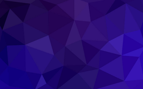 深紫色矢量多边形图，由三角形组成。 三角模式为您的业务设计。 几何背景折纸风格与梯度。