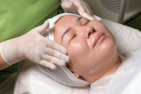 美容院的健康和美学外观.照片