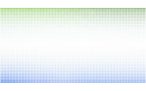 浅蓝色绿色矢量插图，由圆圈组成。 虚线梯度设计为您的业务。 具有彩色斑点的半色调风格的创造性几何背景。