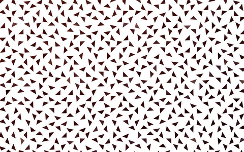 暗红色矢量抽象彩色背景，由三角形组成。 白色背景上有彩色三角形的图案。