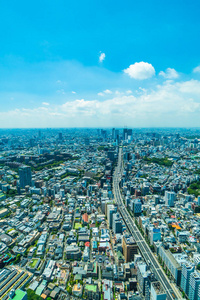 日本东京美丽的建筑建筑城市景观