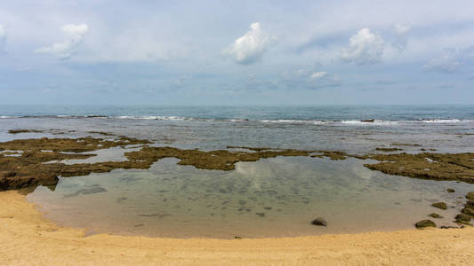 地中海海景的蓝水抽象背景