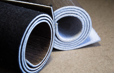 春节工作安排油毡.具有木材纹理的地板样品.缩小尺寸.新年.照片