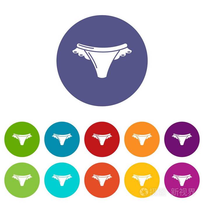内裤图标简单的黑色风格