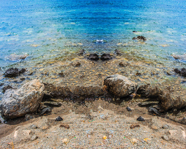 自然海岸和岩石