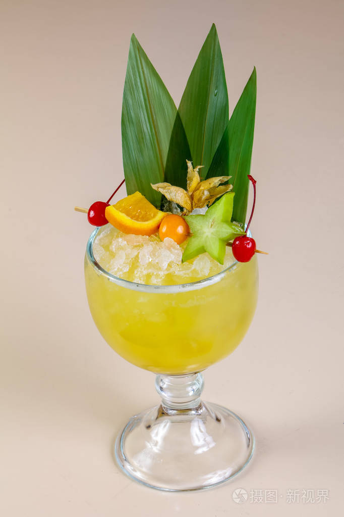 夏威夷鸡尾酒酒吧饮料