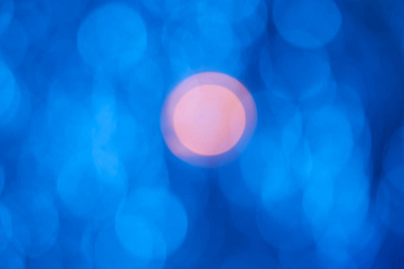 蓝色照明灯模糊抽象背景