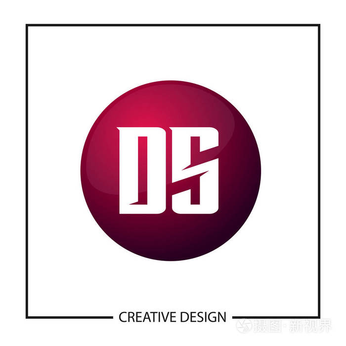 初始字母ds标志模板设计