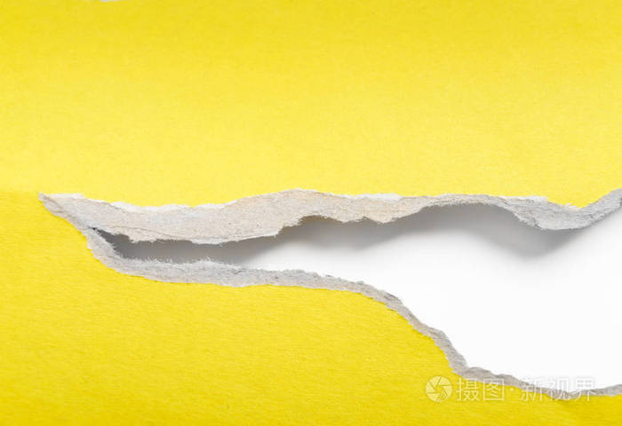 撕开的纸为你的信息留出空间工作路径