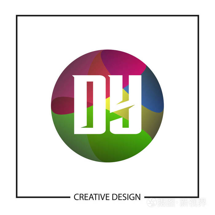 初始字母dy标志模板设计