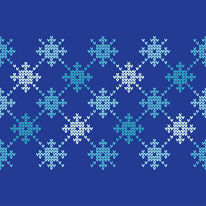 挪威雪花编织。 无缝矢量背景。 民间动机。 冬季模式。 可用于壁纸纺织邀请卡包裹网页背景。
